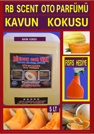 Rb Scent Oto Parfümü Kavun Kokusu 5 Lt Kavun