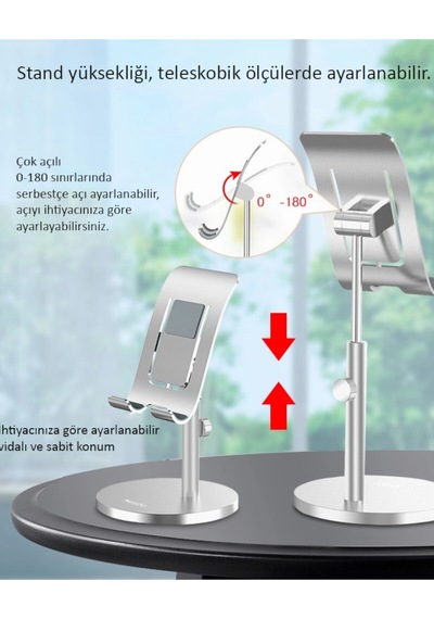 Mühlen Be095 Ayarlanabilir Ergonomik Alüminyum Telefon Ve Tablet Standı