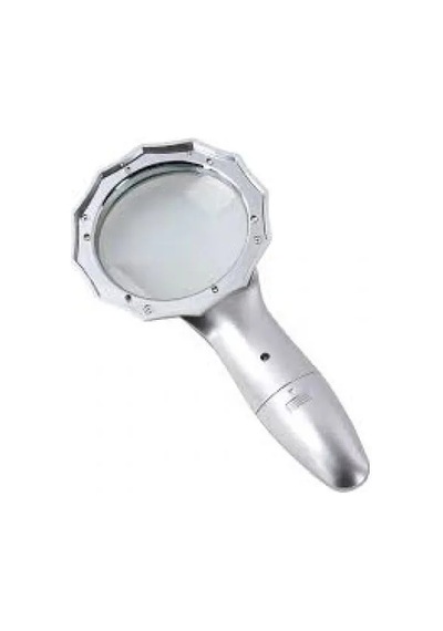 Jenerik 4x 6 Led Işık Aydınlatma 75mm  Lens El Büyüteç