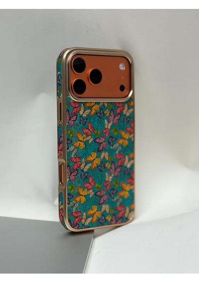 Apple iPhone Uyumlu 17 Pro Max Tuval Kılıf - Egzotik Lotus Desenli Sanatsal Koruyucu 05