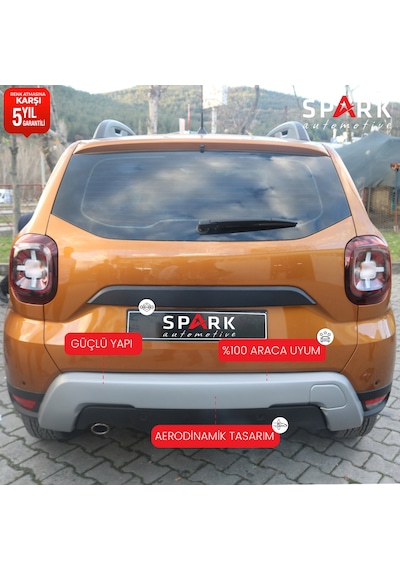 Dacia Duster 2018-2024 Yıl Aralığı Uyumlu Arka Tampon Difüzör