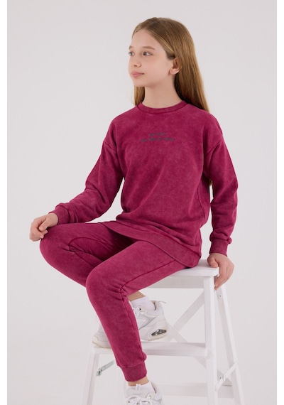 Rolypoly Kız Çocuk Bordo Eşofman Takımı Bordo