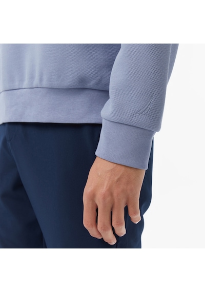 Nautica Erkek Mavi Classic Fit Sweatshirt Düz K57081t Mavi