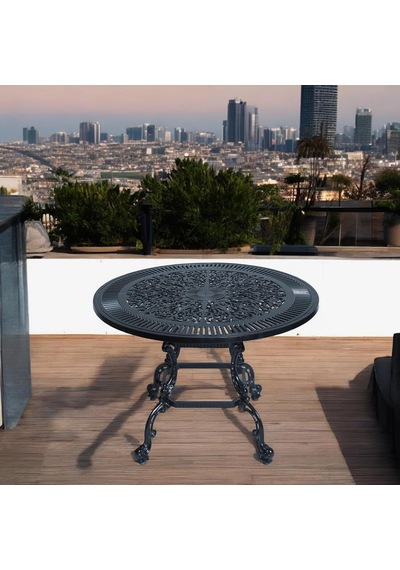 Q100 Alüminyum Döküm Yuvarlak Bahçe Ve Balkon Masası Diğer
