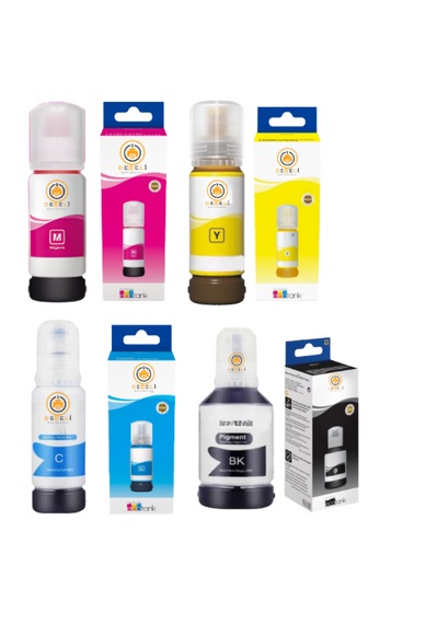 Drl Premium 110 / 112 %100 Uyumlu 4'lü Set Mürekkep Siyah-mavi-kırmızı-sarı