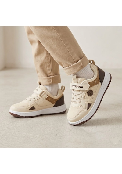 Hayo Çocuk Cırtlı Rahat Hafif Günlük Sneaker Spor Ayakkabı Bej