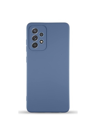 Galaxy A52 İle Uyumlu Kapak İle Uyumlu İçi Kadife Kamera Korumalı Lansman Silikon Kılıf - Petrol Mavisi 50 x 22