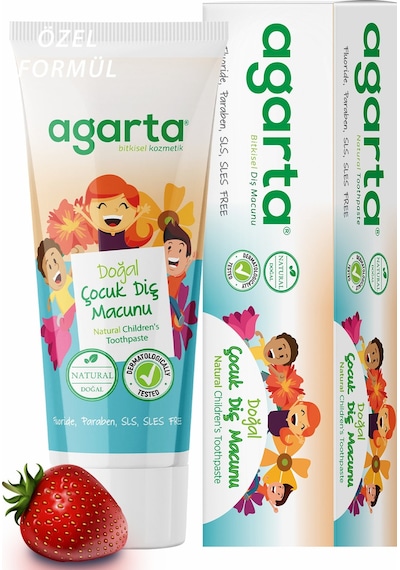 Agarta Doğal Çocuk Diş Macunu 3 x 75 ML
