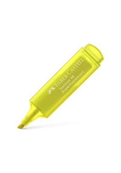 Faber Castell Şeffaf Fosforlu Kalem Sarı - 3 Adet Sarı