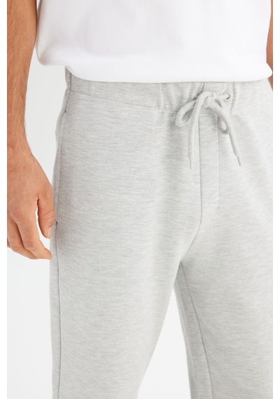 Erkek Pike İnterlock Sweatpant Gri Melanj