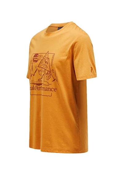 Peak Performance M Explore Graphıc Tee Erkek Günlük Tişört G79744040t Turuncu
