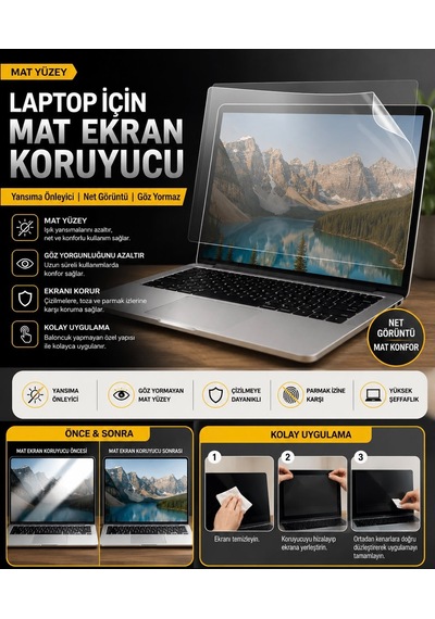 Hp Victus Gaming 16 16.1'' Uyumlu Mat Nano Ekran Koruyucu Yansıma Önleyici
