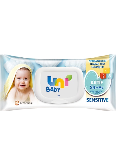 Uni Baby Aktif Sensitive Islak Mendil 12 X 90 Yaprak