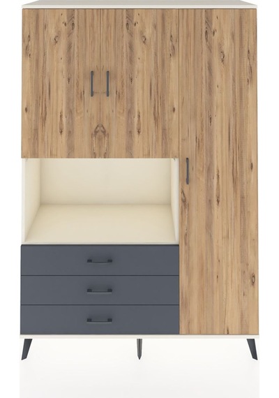 Hyperion Dolap 7 Raflı 3 Çekmeceli 3 Kapaklı 132x44x195 Aytaşı-çam/antrasit Atlas Çam/antrasıt Hyperion Dolap 7 Raflı 3 Çekmeceli 3 Kapaklı 132x44x195 Aytaşı-çam/antrasit Atlas Çam/antrasıt