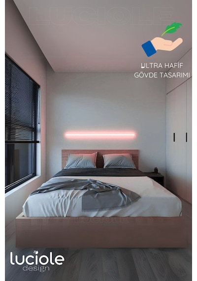 Rgb Led Abajur Aplik Gece Lambası Lambader Renkli Uzaktan Kumandalı Işık - Ledtube13