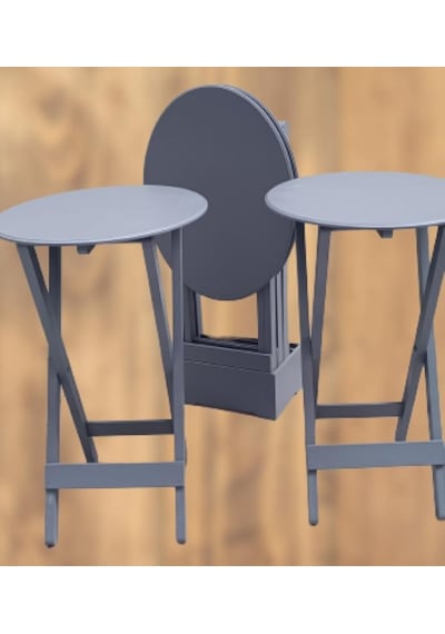 1448bng90133çanta Zigon Sehpa Oval Model Dörtlü Ahşap Mdf Gri Renk Uyumu Kutu Sevk El Yapımı