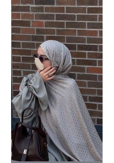 Qalortex Scarf Premium Pamuklu Jakar Şal-taş