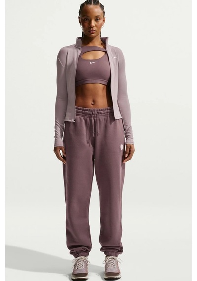 Nike Sportswear Phoenix Fleece Oversize Fit Hibrid Mid Rise Jogger Kadın Eşofman Altı Mor