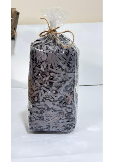 Füme Z Zigzag Kırpık Kâğıt Hediye Kutu İçi Dolgu Süsleme Ve Dolgu Malzemesi 25 Gr