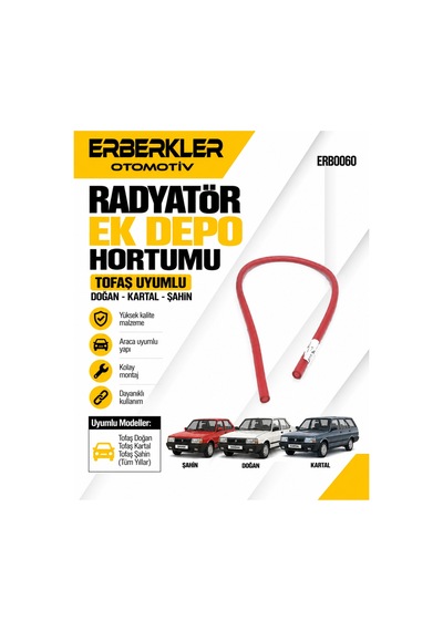 Tofaş Doğan, Kartal, Şahin Radyatör Ek Depo Hortumu - Erb479
