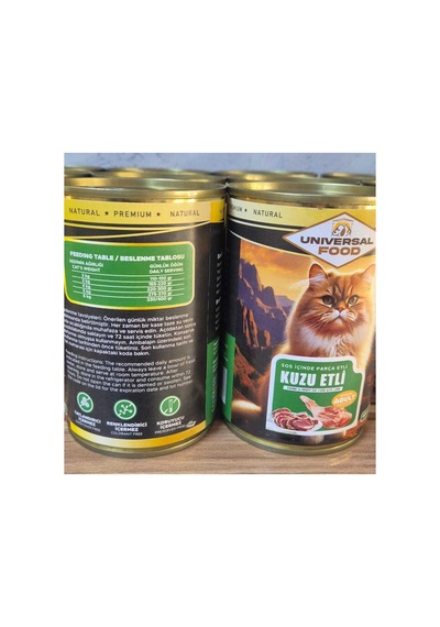 Parça Kuzu Etli Tam Yaş Mama Natural Premıum 2x400 Gr Yetişkin Kedi
