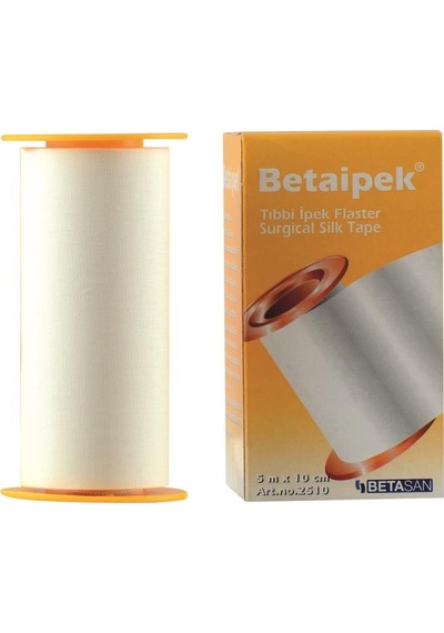 Betaipek Flaster Bant İpek Plaster 5 M x 10 CM 10'lu