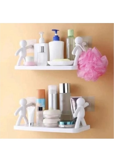 Baysa Bay1124 Plastik Yapışkanlı Raf 13.5x33 Cm Tekli Beyaz
