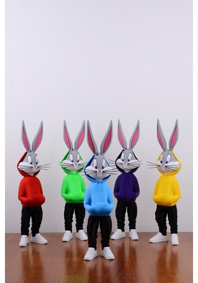 Bugs Bunny Figürü - Özel Tasarım 36 Cm Mavi - 693904396
