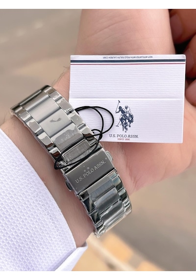 U.s.polo Assn Çelik Kordon İç Fonksiyonları Aktif 5 Atm Suya Dayanıklı Erkek Kol Saati Uspa.fs1000.4 Siyah