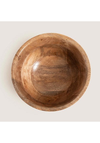 Spiga Ahşap Sunum Kasesi 25x25x11cm Natural Naturel