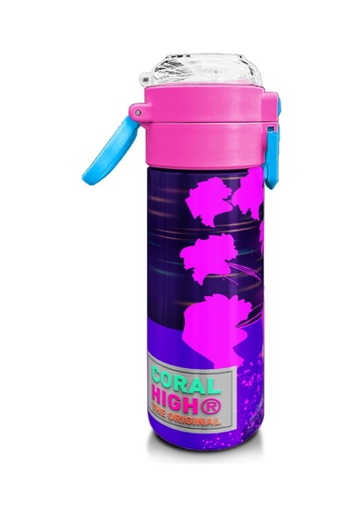Coral High Kidsmor Pembe Anime Kedi Desenli Pipetli Ve Direkt İçim Çelik Termos 500 Ml 31954 Pembe