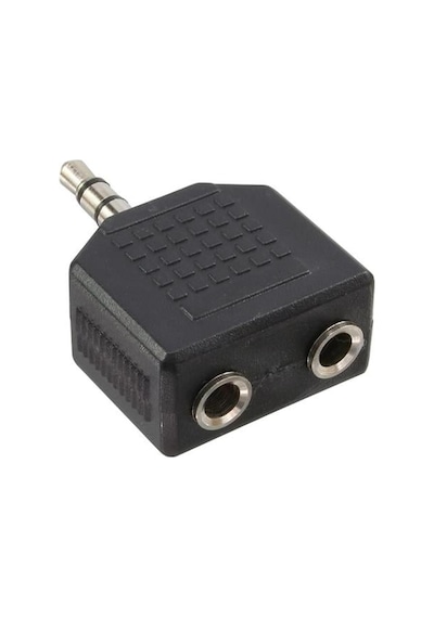 Powermaster 3.5 Mm Stereo Erkek - 3.5 Mm 2 Dişi Çevirici Jack