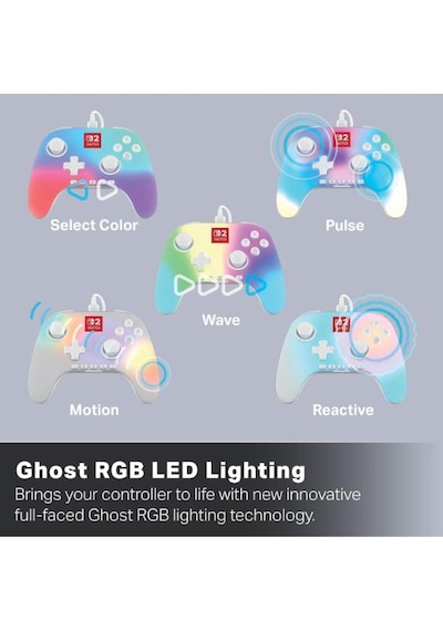 Powera Advantage Nintendo Switch 2 Lumectra Wired Pro Controller Kablolu Oyun Kolu Beyaz