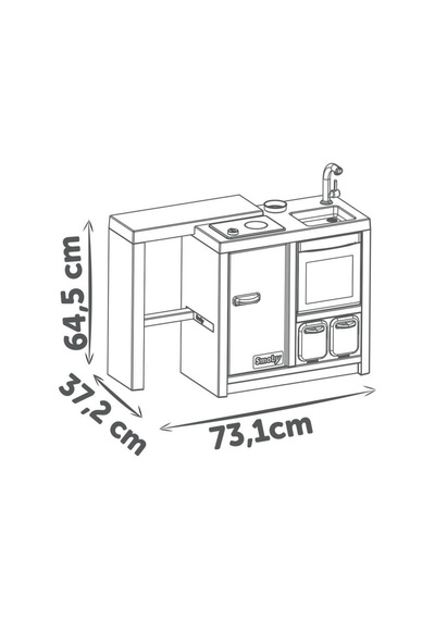 Smoby Kitchen Island Mutfak 312601