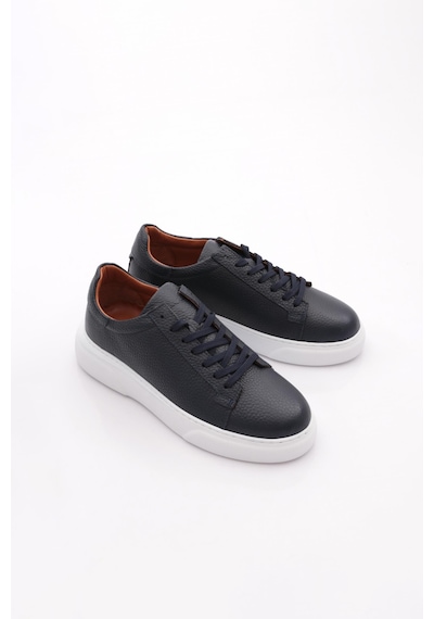 Dgn Leo Erkek Sneakers Ayakkabi Lacivert Floater Beyaz