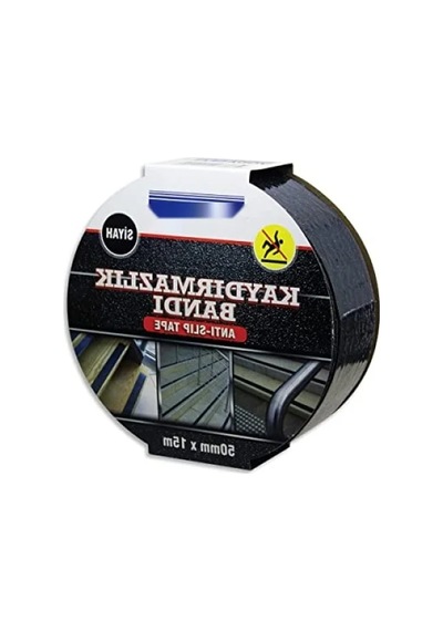 Kaydırmaz Bant 50mm X 15m, Siyah, Suya Dayanıklı