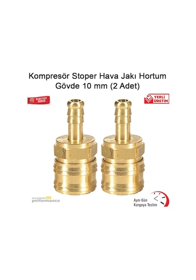 Kompresör Stoper Hava Jakı Hortum Gövde 10 MM 2 Adet Kompresör Stoper Hava Jakı Hortum Gövde 10 MM 2 Adet