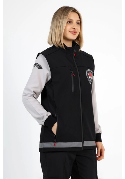Güvenlik Soft Shell Yelek Siyah