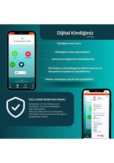 Lexroo Akıllı Qr Kimlik - 4 Adet Çok Renkli