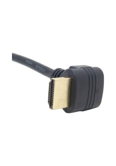 Alfais 4667 Hdmi Dişi Erkek Uzatma 90 Derece Dirsek Kablosu 1 Metre