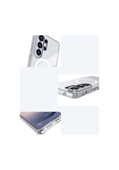 Galaxy Uyumlu S26 Ultra Uyumlu Kılıf M-safe Şarj Özellikli Benks Magnetik Crystal Seri Şeffaf Kapak Şeffaf Şeffaf