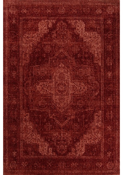 Kuars 192701 Taba - Vintage Esintili Taba Renk Halı Mavi