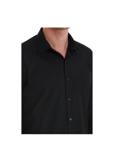 Hatemoğlu Siyah Slim Fit Düz Slim Yaka Pamuklu Uzun Kollu Spor Gömlek 24d190000047 002 Siyah Hatemoğlu Siyah Slim Fit Düz Slim Yaka Pamuklu Uzun Kollu Spor Gömlek 24d190000047 002 Siyah