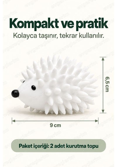 Çamaşır Kurutma Topu Tüy Toplayıcı Ve Kırışık Önleyici Beyaz