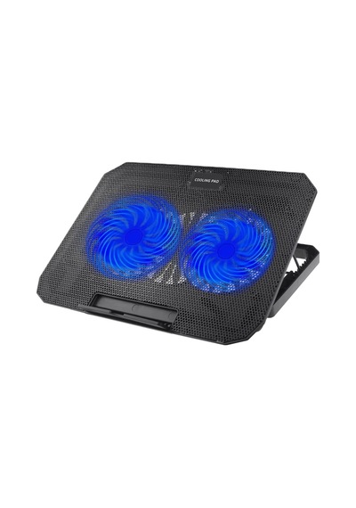 Hubrendy  Laptop Soğutucu Stand Çift Fanlı 17 İnç Uyumlu Ayarlanabilir Notebook Altlığı