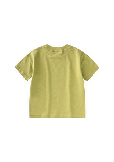 Cigit Slogan Baskılı T-shirt 2-10 Yaş Arası Lime Yeşil