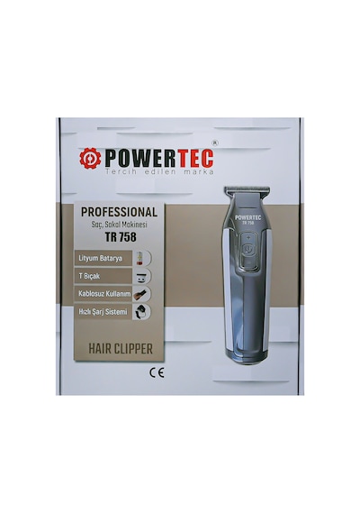 Powertec TR-758 Profesyonel Saç ve Sakal Kesme Makinesi
