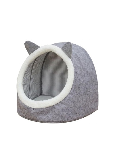 Ayrex Orret Home Keçe Kedi Köpek Evi Peluşlu / Ev Tipi Evcil Hayvan Yuvası, Sıcak Ve Konforlu Kedi Evi, Köpek Yata