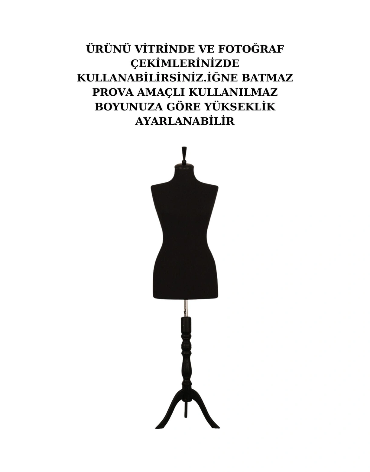 6 Adet Vitrin Amaçlı 36 Beden Terzi Mankeni Vitrin Mankeni Cansız Manken İğne Batmaz