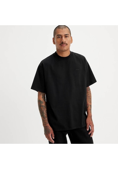 Levi's Erkek Logo İşlemeli 100% Pamuk Siyah T-shirt - A0637-0001 Siyah